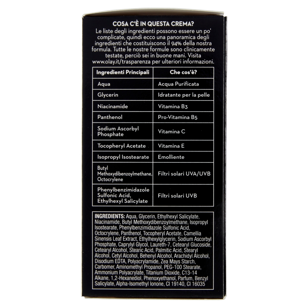 Olay Crema Viso Giorno Total Effects 7in1 - Nutre e Protegge - Vitamine C & B3 - SPF 15 - 50 ml